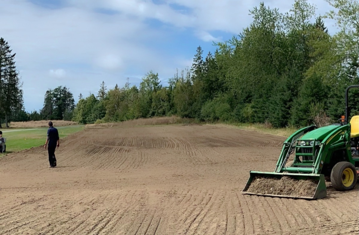 Nursery site being graded