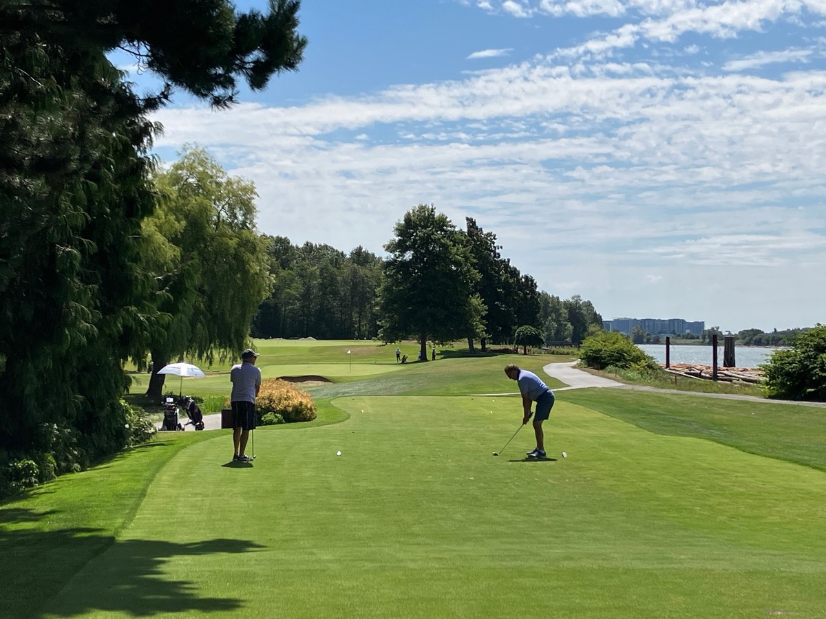 #4 tee in play after construction